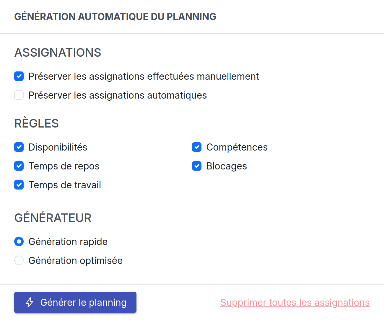 générateur automatique